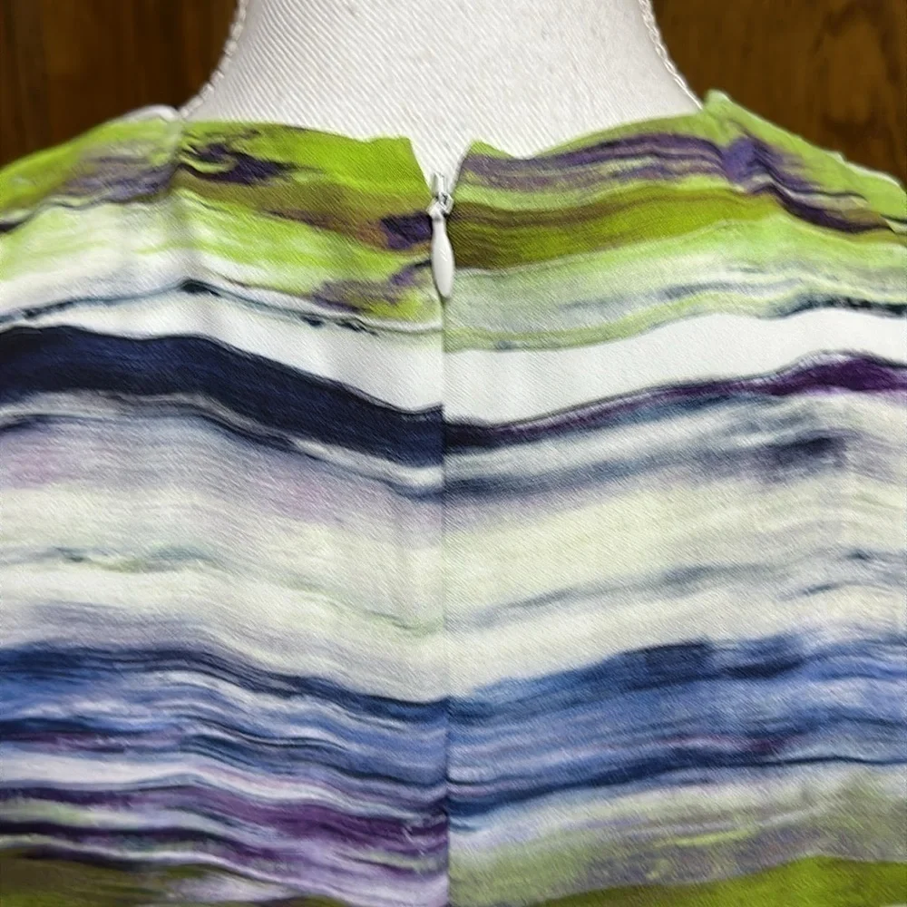 Worth Abstract Print Pleated Dress Size 6 - EUC - Picture 4 of 6